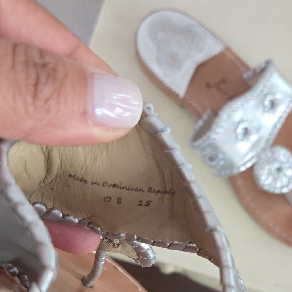 Jack Rogers| Silver Sandals Size 8 - Picture 6 of 7